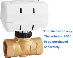 Quality One Way Brass Thermoelectric Actuator DN20 DN25 PN16 wholesale