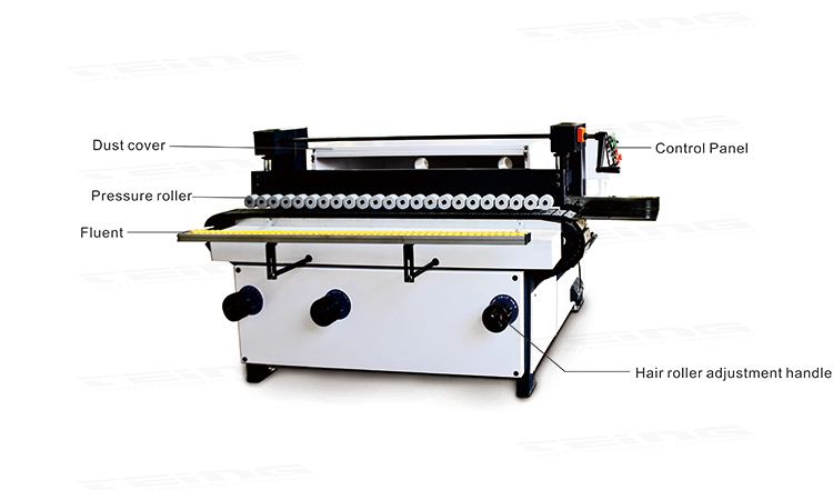 Home 150mm Polishing Roller Woodworking Brush Sanding Machine with Manual Operation