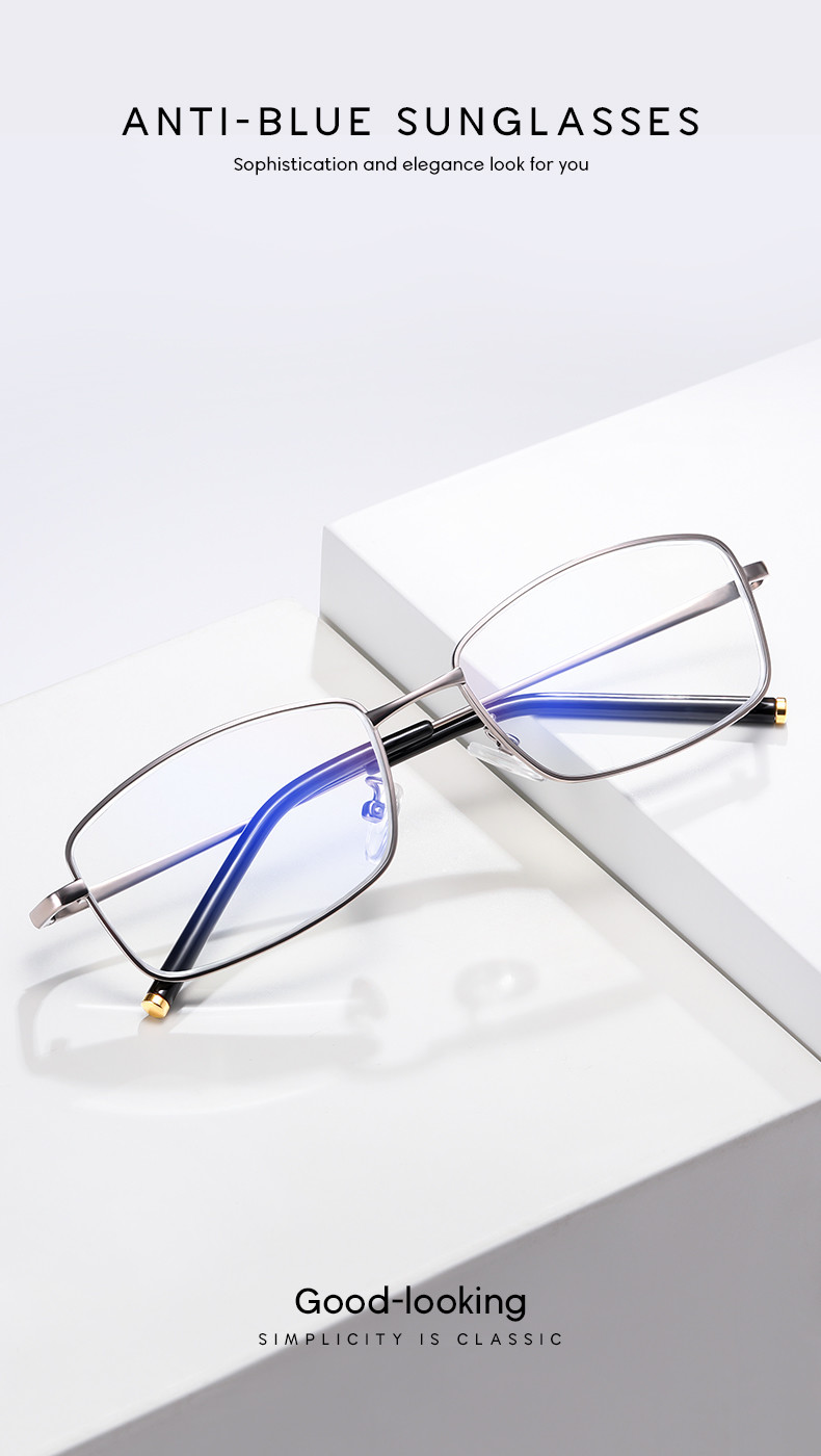 Fashion 136MM Anti Blue Light Reading Glasses Men Women'S Computer