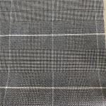 Checks Fabric Yarn Dyed Black and White Paisley Suit Polyester Woolen Blazer