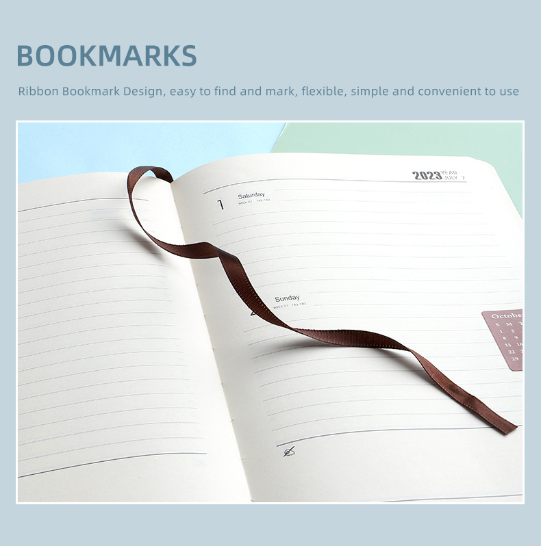 Custom A5 Printed Pu Hardcover Notebook With Elastic Band For Business Customized Logo