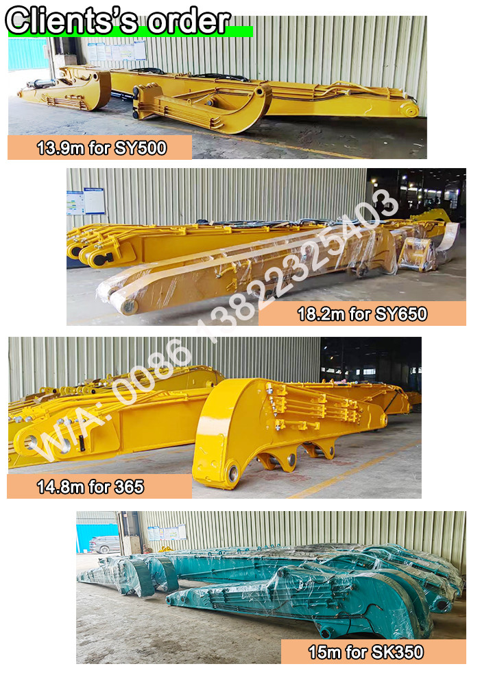 Customized Excavator Piling Boom Arm Sheet Piling Attachment For Construction Work