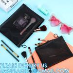 Mesh Makeup Cosmetic Bag Portable Travel Organizing Zipper Pouch Toiletries