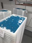 Various Color Plastic Drying Trays And Trolly Food Grade PPE Material 75 * 55 *