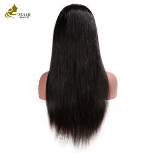 Quality Front Human Hair Lace Wig Straight 100% Virgin Peruvian wholesale