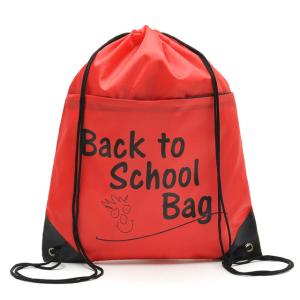 Quality Travel 1.2cm 30x40cm 210D Personalised Kids Drawstring Bag wholesale
