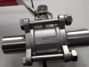 3pc SS316 Material Manual Ball Valve with 1000-3000 WOG ISO 9001:2000