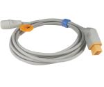 Nihon Kohden IBP Cable 14 Pin To Edwards 12 Months Warranty Gray / White Color