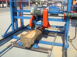 Quality Wood Dia700mm Horizontal Band Sawmill 11kw Angel Double Cut wholesale