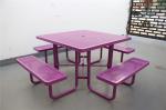 2040mm Length Outdoor Table Benches Weather Resistant Anti Rust