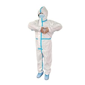 Quality S-3XL Disposable Surgical Gown , Disposable Coveralls With Hood And Boots wholesale