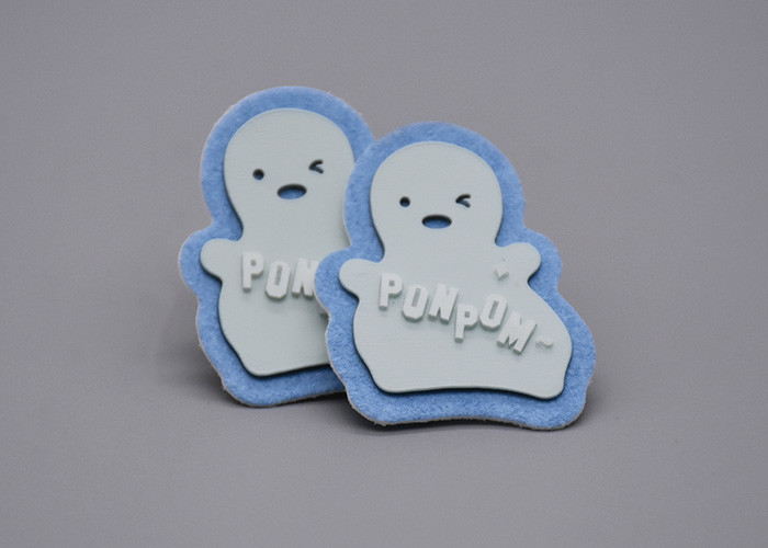 White Microfiber Customized Printed Label Thick Plate Silicone Logo For Clothing