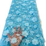 Supoo 3D Applique flowers lace embroidery african lace fabric with sequins