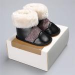 Designer PU Leather Rubber sole 0-2 years boy and girl Walking shoes baby boots