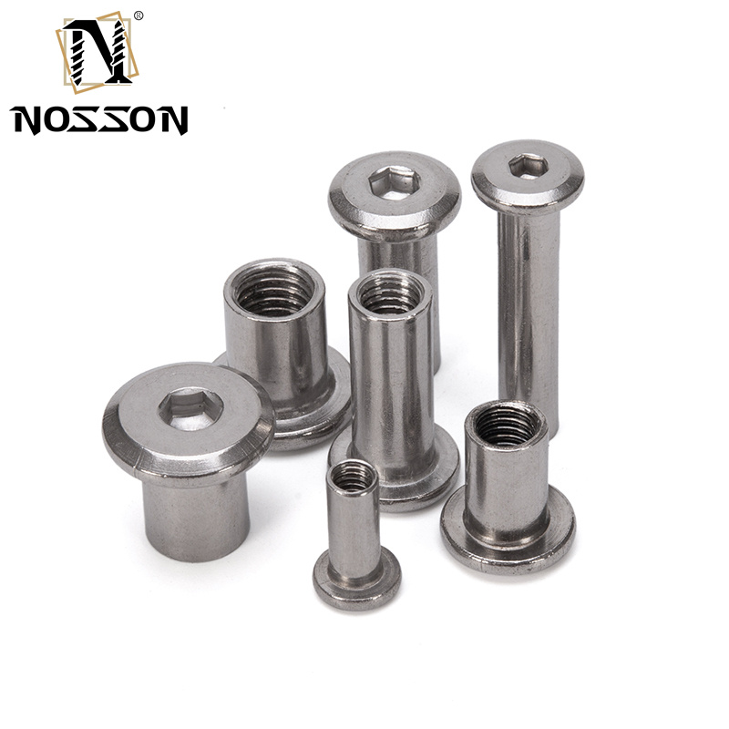 Customized Thread Size M5 M6 M8 M10 M12 Pan Head 304 Stainless Steel Male and Female Screws for Industrial Applications