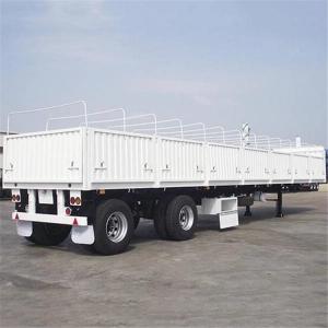 Quality CIMC Logistics 2 Axle Platform 60T Side Wall Semi Trailer wholesale