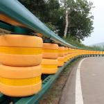 Custom Color Metal 2 Bending Stainless Steel Highway Roller Barrier for Traffic