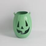 Metal Halloween Ornaments With Jack-O -Lantern Design