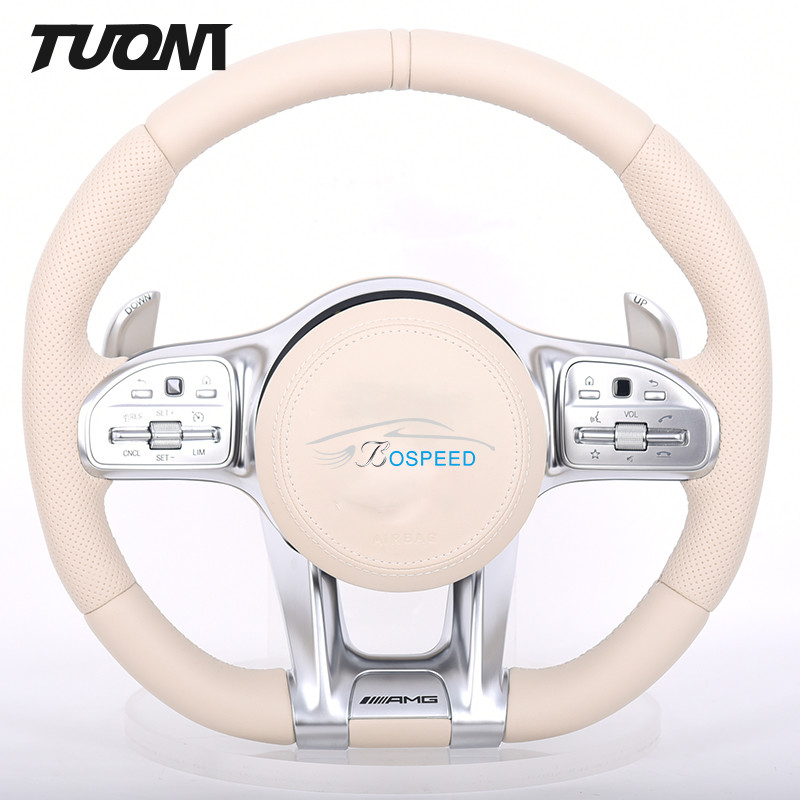 350mm Led Carbon Fiber Mercedes Benz Steering Wheel ODM Amg Sport Racing