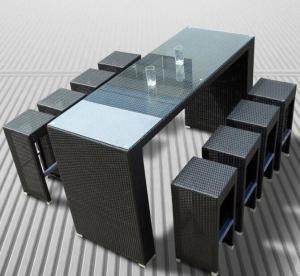 Quality Leisure Aluminium Outdoor Garden PE Rattan wicker chair patio Backyard table and chairs wholesale