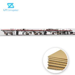 Quality Steam Heating Corrugated Board Processing Line Long Service Life 5ply 200m / Min wholesale