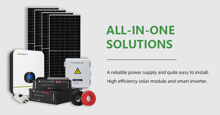10-50KW Home Solar Energy System 48V Lithium Ion Battery Perfect Solution