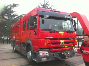 Quality 6m³ / 8m³ Foam Fire Fighter Truck Bridge Wagon Fire Emergency Truck 290HP wholesale