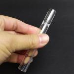 Unbreakable Glass Chillum Pipe / All Clear Glass Water Pipe For Men