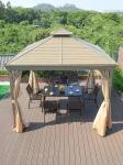 Multifunctional Pergola Hardtop Furniture Patio Metal Roof Aluminium Outdoor
