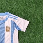 Argentina Children Clothing 2024-2025 Home Football Jersey Children Team Uniform
