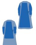 Reinforced surgical gown antistatic anti-blood bacteria-proof,SMS,blue color