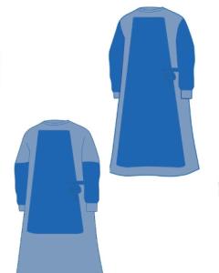 Quality Reinforced surgical gown antistatic anti-blood bacteria-proof,SMS,blue color wholesale