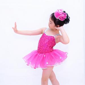 Quality Midee Kids Dance Clothes Coin Sequin Tutu Skirt Dress With Silver Sequins Edge wholesale