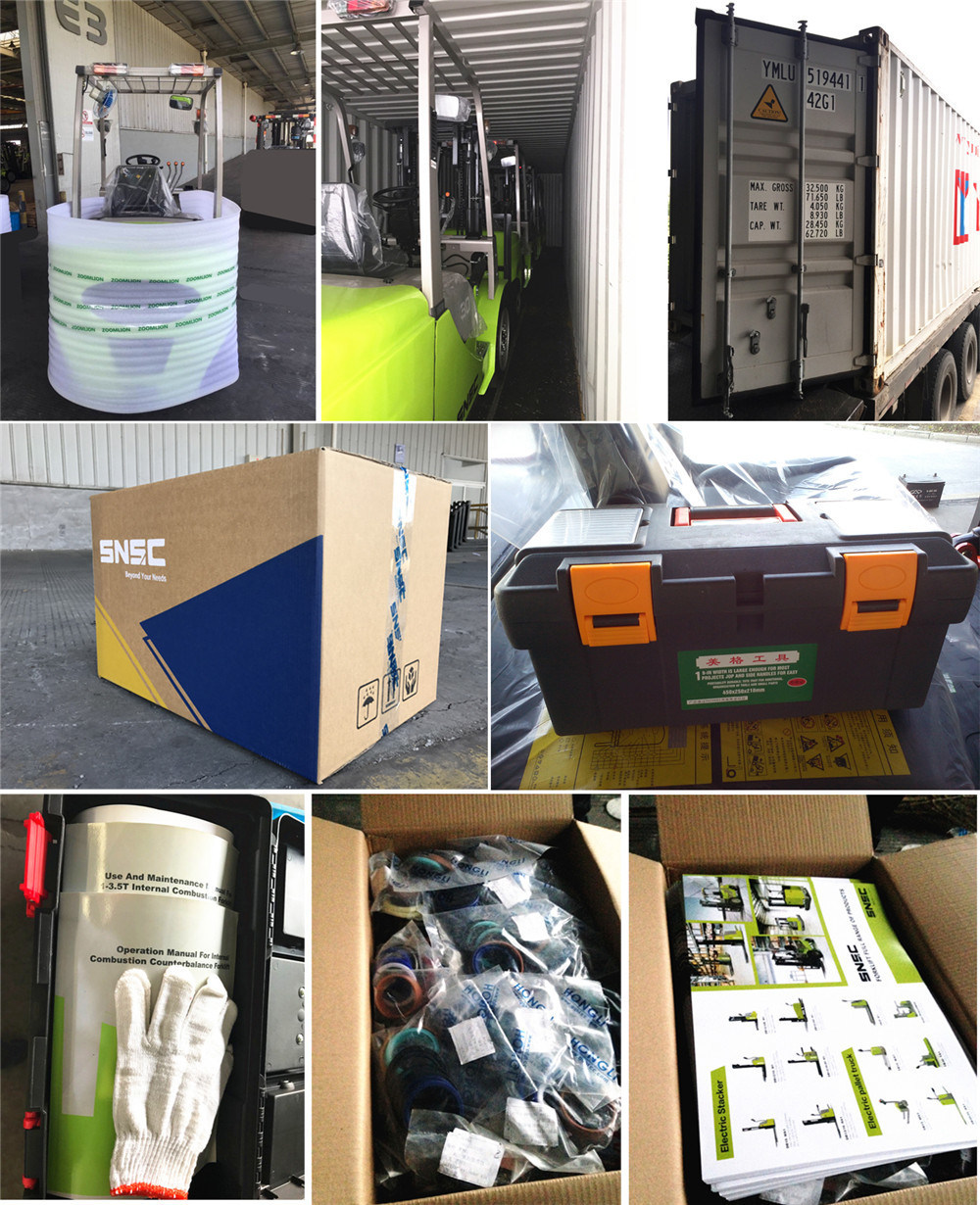 4 Wheet Electric Forklift 1.5t with 3 Stage Mast and 5m Lifting Height