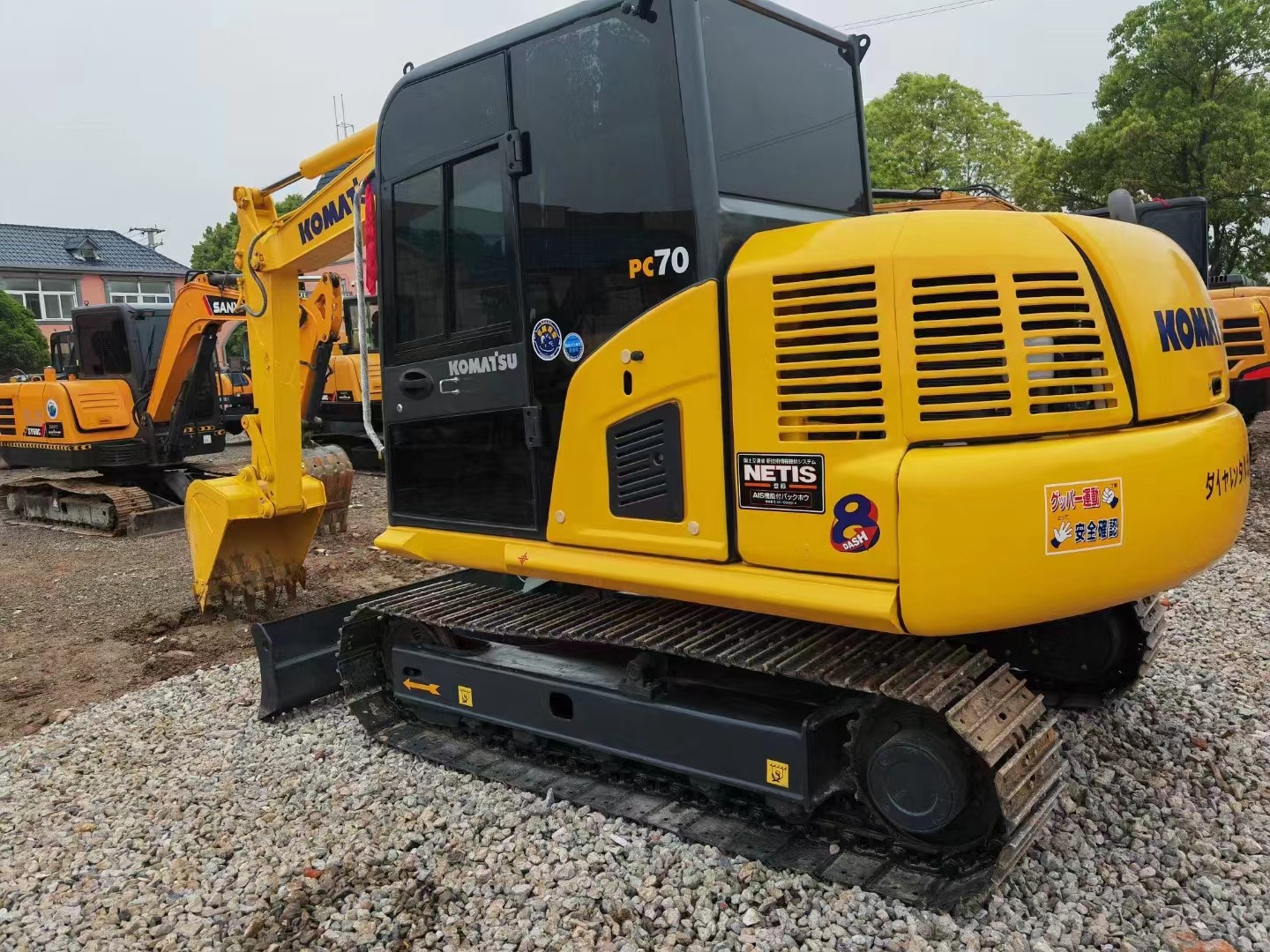 7ton Small Excavator Komatsu PC70 Used Crawler Excavator 0.37m3 Bucket Capacity