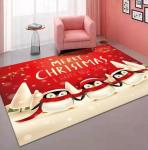 Cartoon Merry Christmas Patterns Living Room Floor Carpets