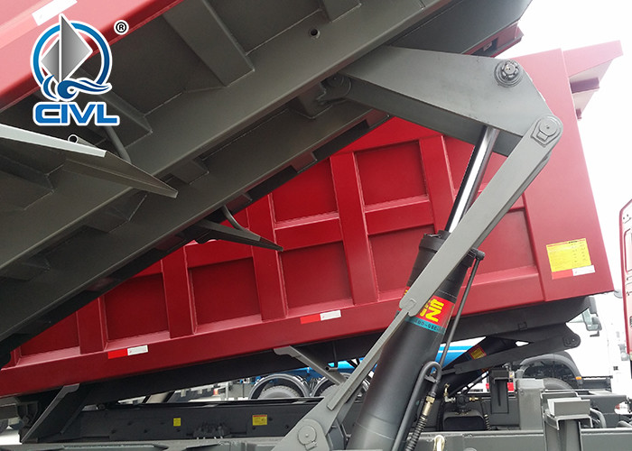 High Power 6 Wheel Dump Truck / Energy Saving Heavy Duty Dump Trailer