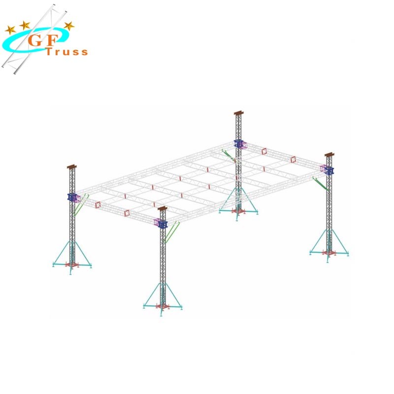 popular design aluminum outdoor roof truss with CAD drawing