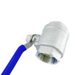 DN8-DN100 Stainless Steel Two Piece Ball Valve with Butterfly and Floating