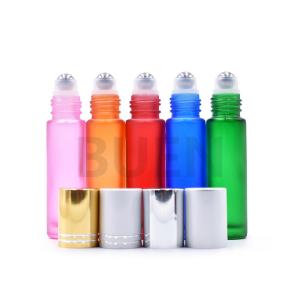 Quality Round Mini Roll On Perfume Bottles With Stainless Steel Roller wholesale
