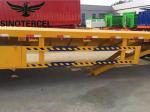 Yellow 53 Foot Flatbed Trailer Q345B Flatbed Equipment