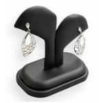 Logo Printed Earring Display Stands , Jewelry Display Holder With Paper Material