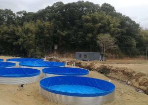 Quality PVC Liner 90cbm 5490mm Plastic Aquaculture Fish Tanks wholesale