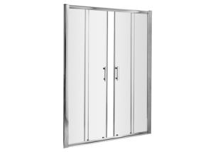 Quality Polished Color Bathroom Shower Room 6mm Tempered Glass With Sliding Door wholesale