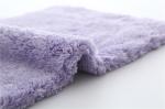 20x40cm purple color microfiber microfibre plush coral fleece towel