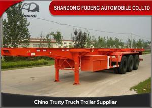 Quality Dual / Tri Axle Container Semi Trailer With Twist Lock Skeleton Shape wholesale