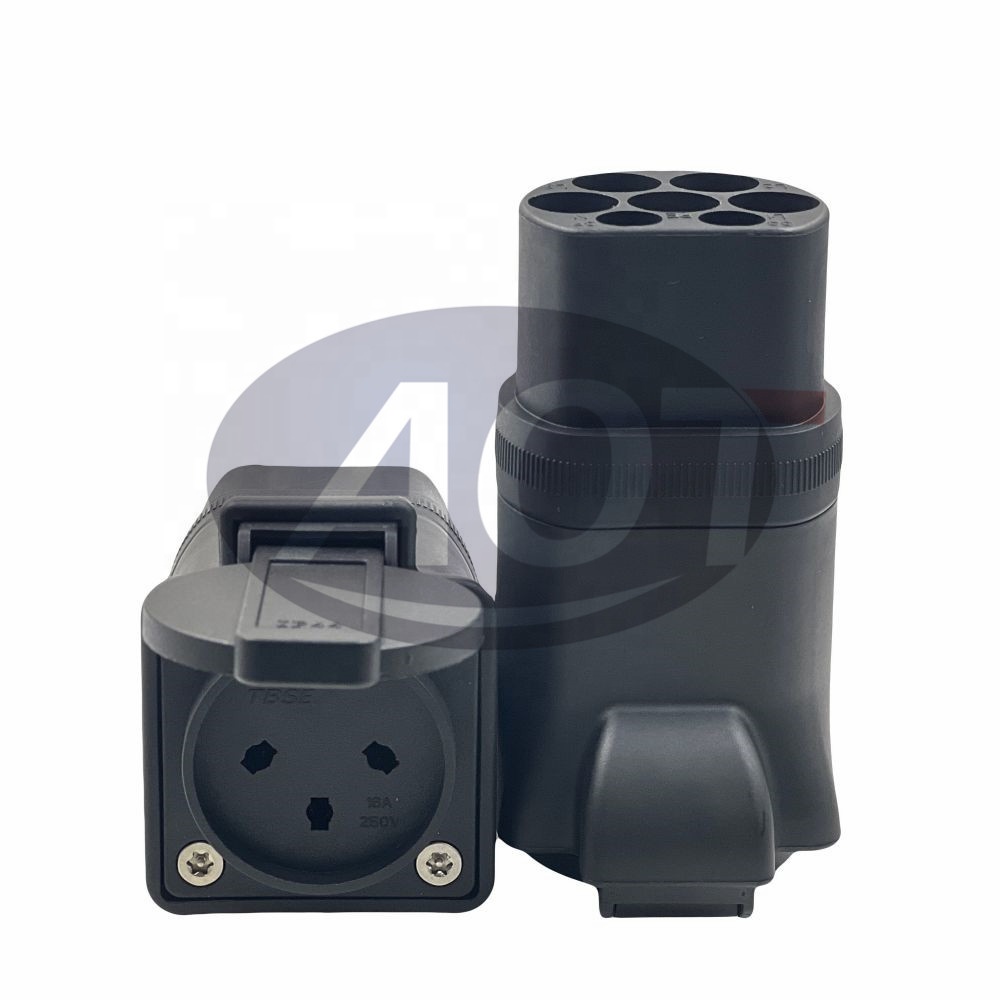 User-Friendly AOTAI EV Charger Type 2 to Israel Type H Socket EV Plug Convertor Connector adapter Meets AS/NZS 33112