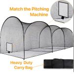 600D PU Softball Pitching Screen Customized Color Baseball Practice Net