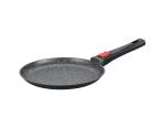 Large Deep Dish Aluminumpot 28cm With Glass Lid Black