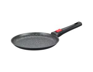 Quality Large Deep Dish Aluminumpot 28cm With Glass Lid Black wholesale